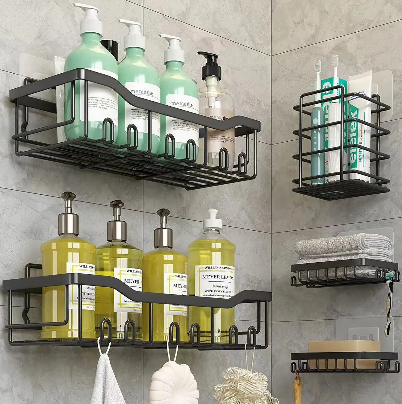 Bathroom Storage Mounted Caddy Rack