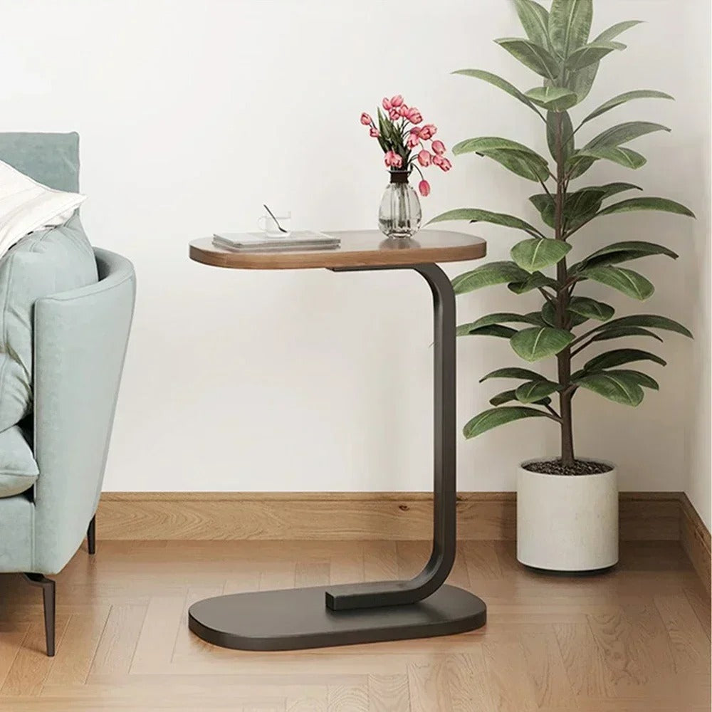 Simple Small Corner Bedside Table in Living Room Bedroom