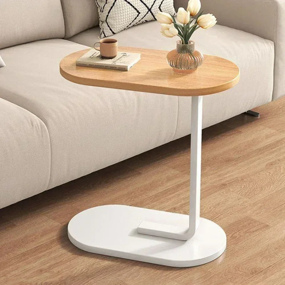 Simple Small Corner Bedside Table in Living Room Bedroom