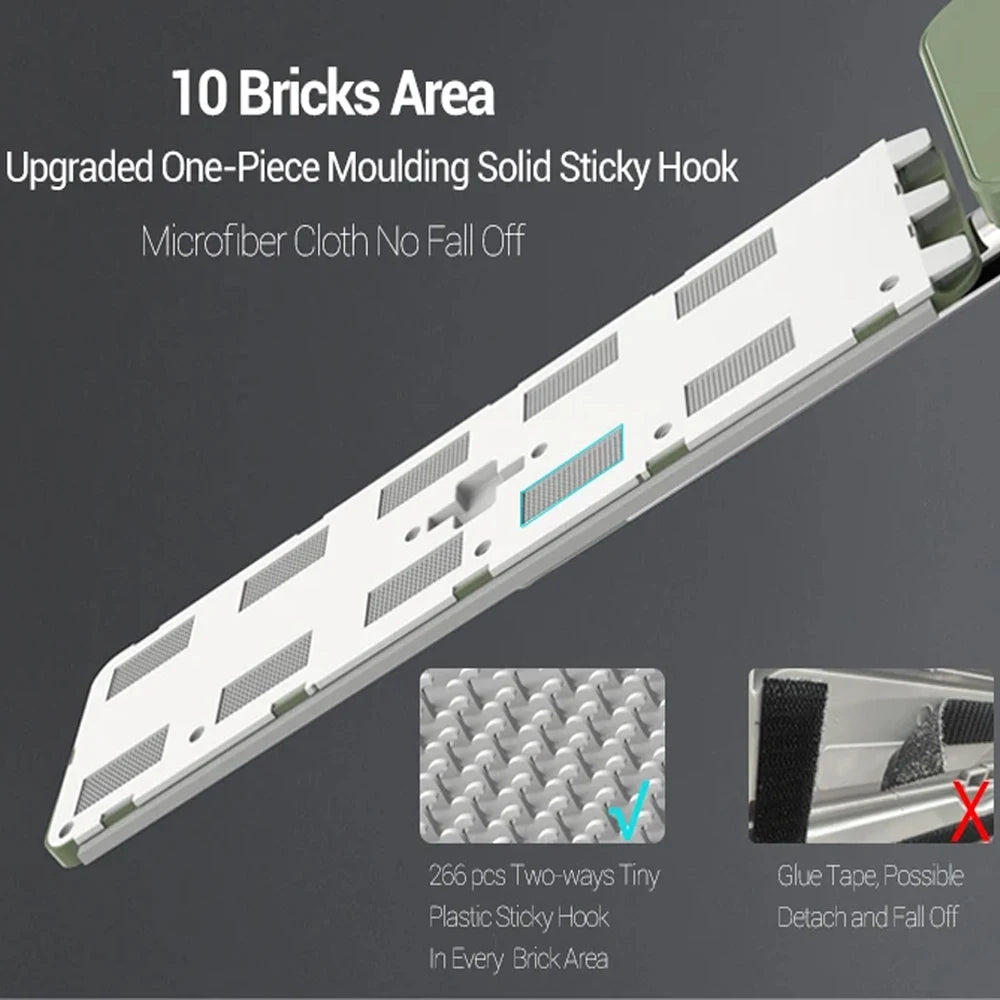 Hand-free self washing squeeze microfiber mop for floor cleaning