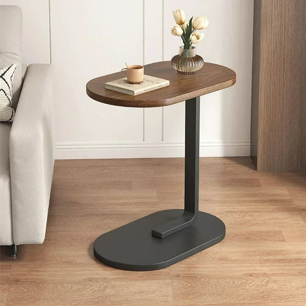 Simple Small Corner Bedside Table in Living Room Bedroom