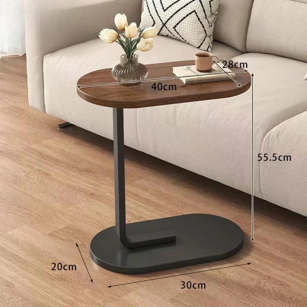 Simple Small Corner Bedside Table in Living Room Bedroom
