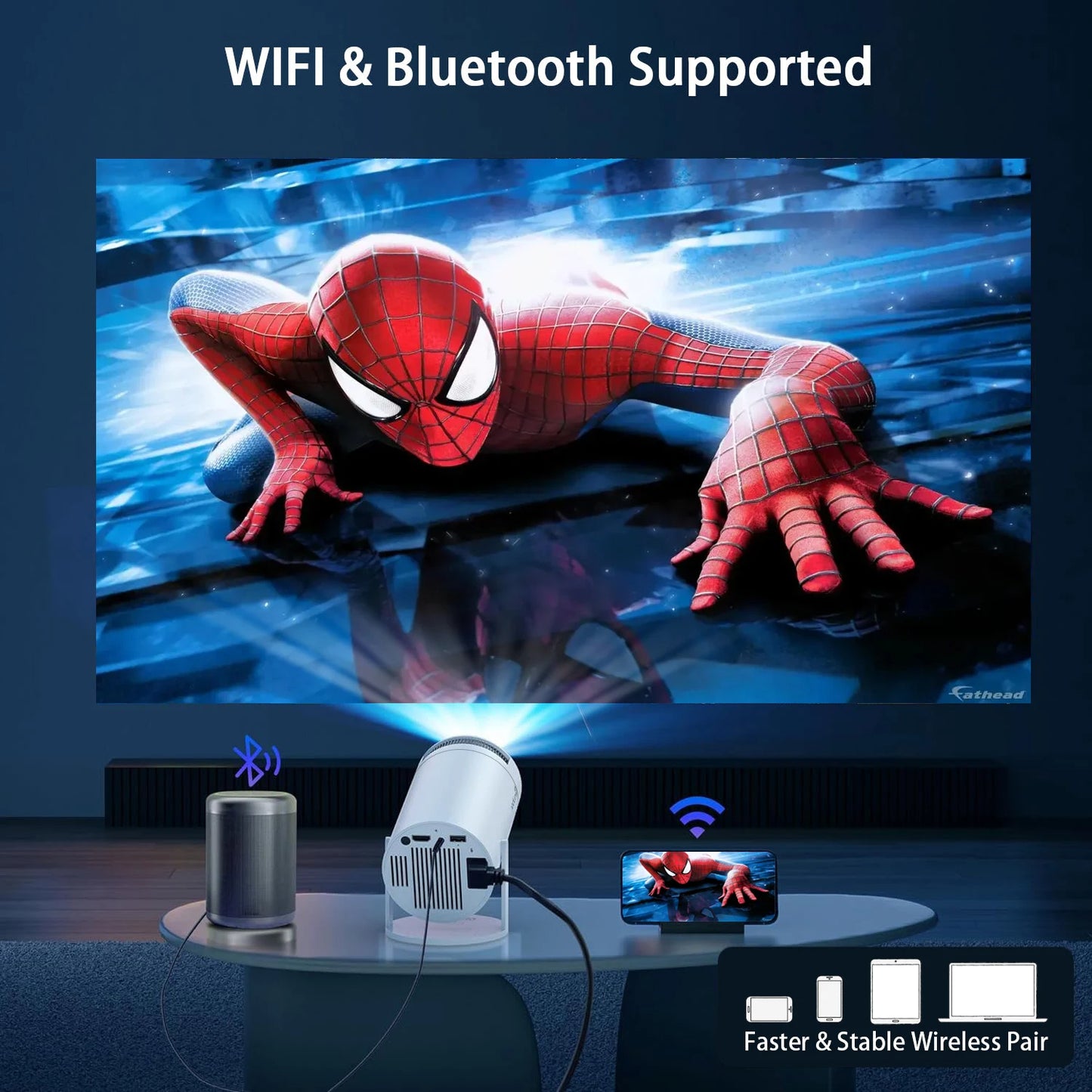 Smart portable projector