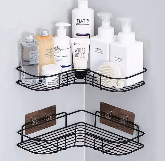 Multifunctional bathroom or kitchen organiser rack 2 pieces