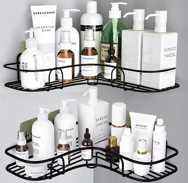 Multifunctional bathroom or kitchen organiser rack 2 pieces