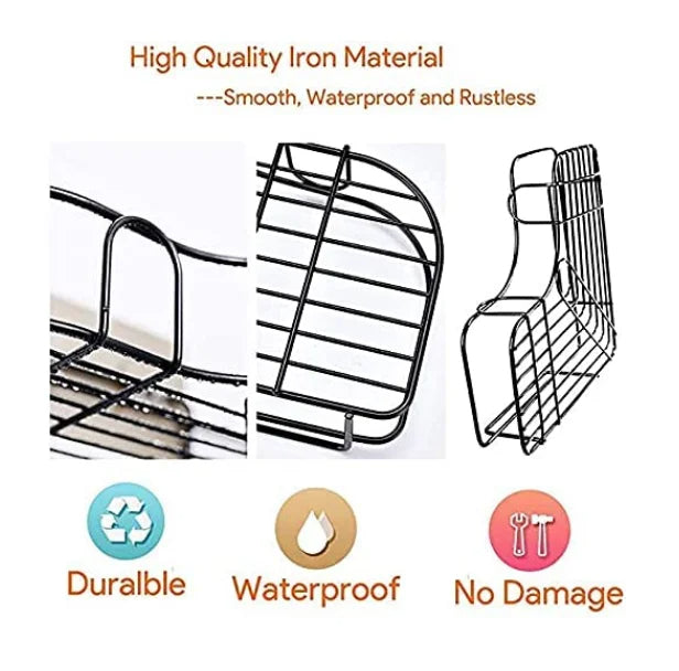 Multifunctional bathroom or kitchen organiser rack 2 pieces