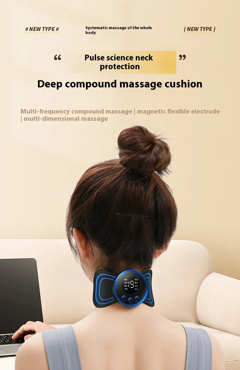 Intelligent EMS Micro Current Back,Shoulder and Neck Massager