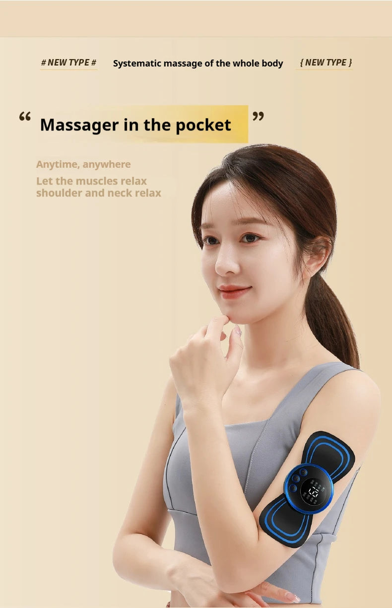 Intelligent EMS Micro Current Back,Shoulder and Neck Massager