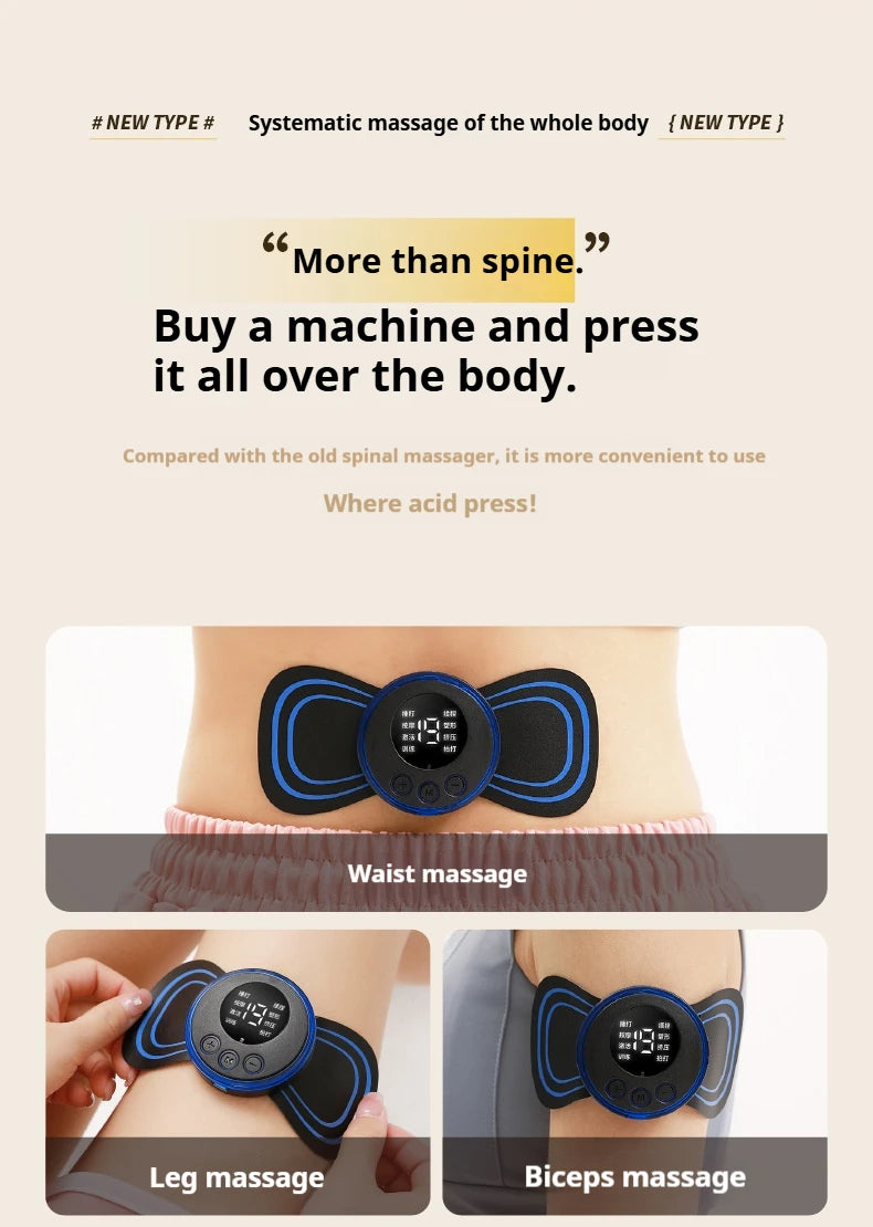 Intelligent EMS Micro Current Back,Shoulder and Neck Massager