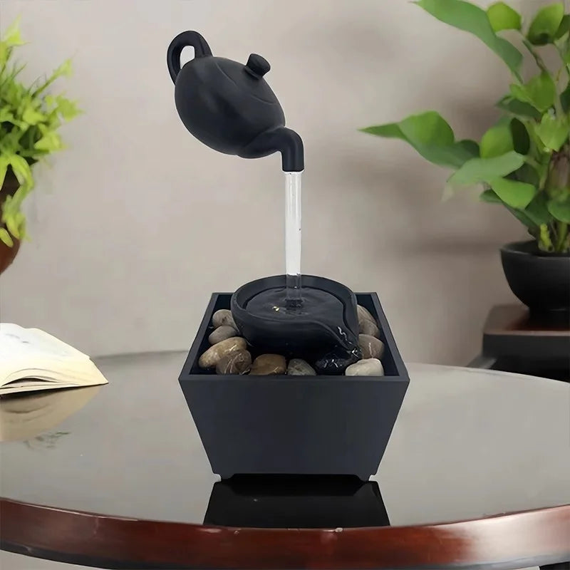 Mini Tabletop Indoor Teapot Fountain