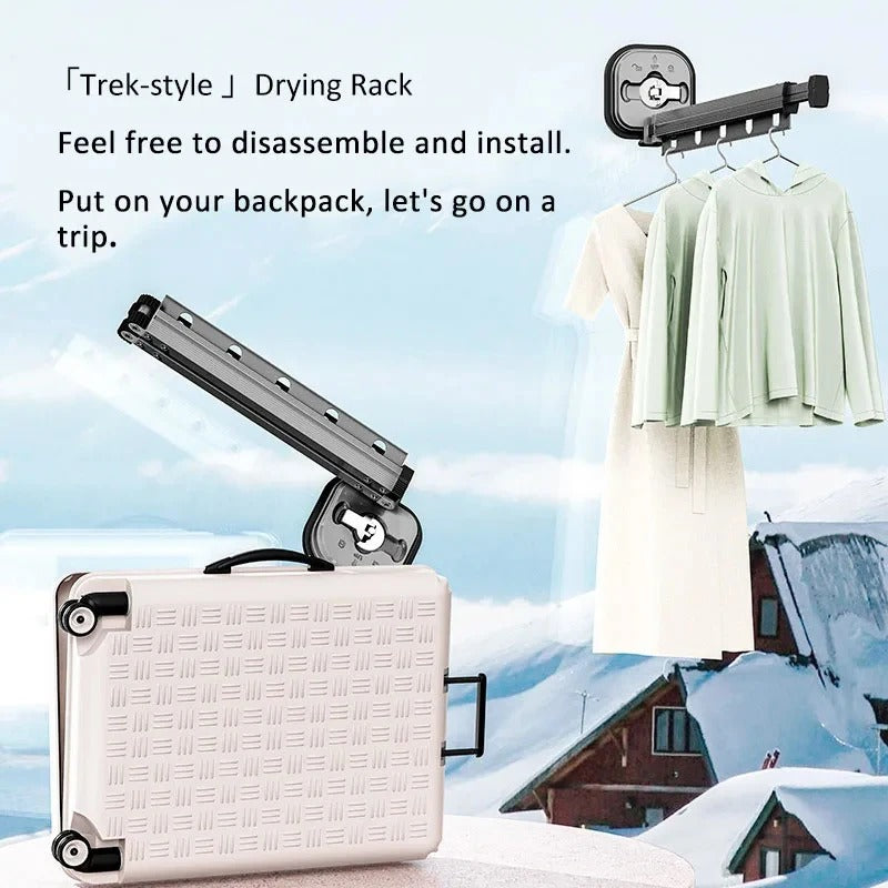 Retractable Wall Mounted Laundry Drying Rack