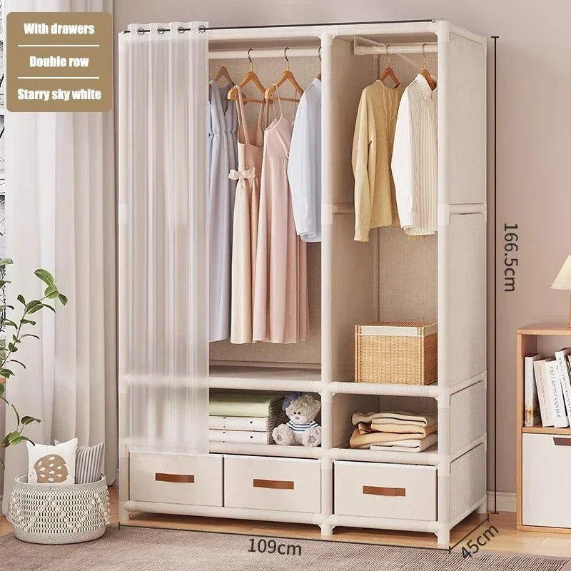 Simple Wardrobe Storage Closet Cabinet